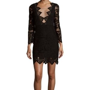 NWT For Love and Lemons Pull on Noir Dress